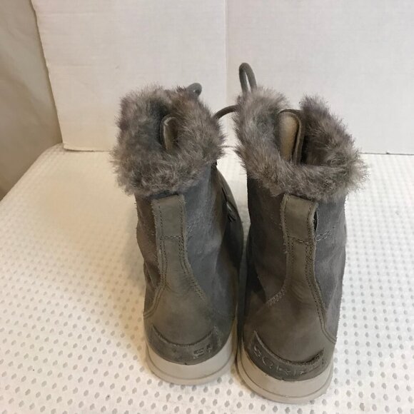 SOREL EXPLORER JOAN INSULATED SUEDE LACED UP BOOT SIZE 8.5 - Picture 3 of 10